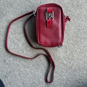 Brighton Leather Red Crossbody